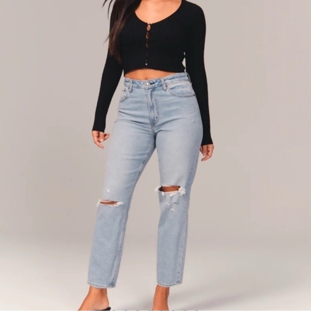 Abercrombie and Fitch Curve Love High Rise Mom Jean Size 20